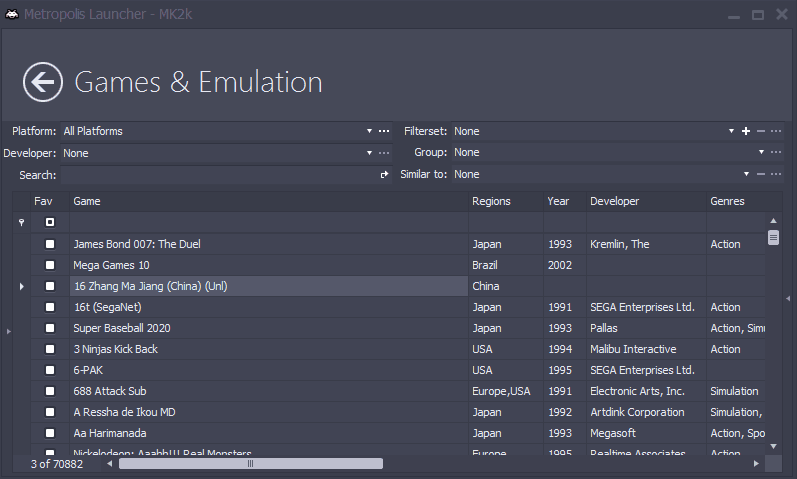 Tables_Filtersets